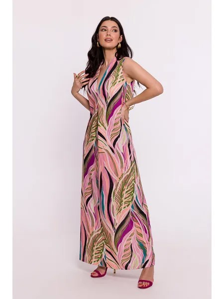 Длинное платье Be Wear, цвет lila/bunt