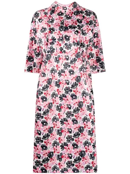 Comme Des Garçons Tricot платье с цветочным принтом