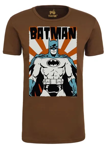 Футболка с принтом BATMAN POSTER LOGOSHIRT, цвет braun