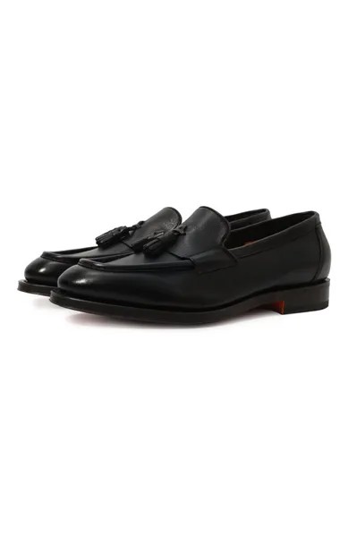 Кожаные лоферы Santoni