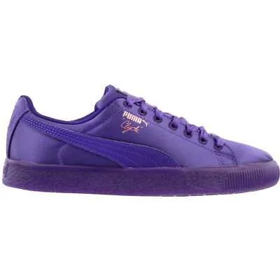 Puma Clyde Satin Lace Up Молодежные кроссовки для девочек Размер 6 M Повседневная обувь 367469-01