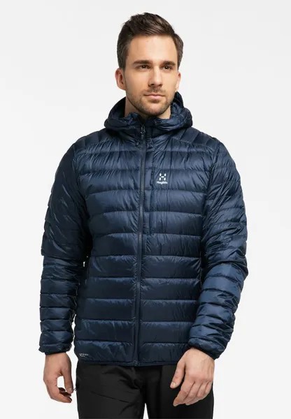 Пуховик ROC HOOD Haglöfs, цвет tarn blue