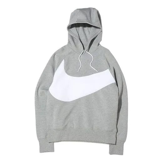 Толстовка Men's Nike Sportswear Swoosh Tech Fleece Contrasting Colors Large Logo Printing Sports Gray, мультиколор