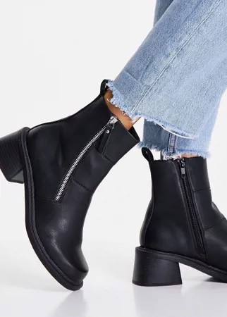 Черные ботинки ASOS DESIGN Avery-Черный цвет