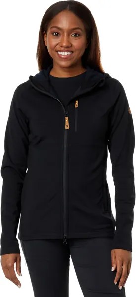 Толстовка Keb Fleece Hoodie Fjällräven, черный