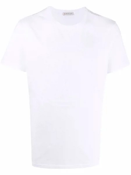Moncler футболка с тисненым логотипом