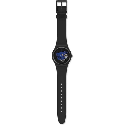 Наручные часы swatch, черный/синий