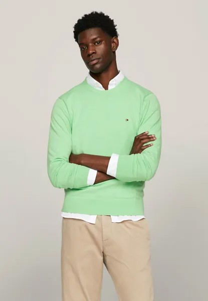 Вязаный свитер CREW NECK Tommy Hilfiger, цвет seagrass mint