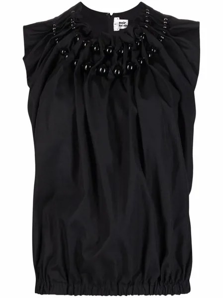 Comme Des Garçons Noir Kei Ninomiya декорированная блузка со сборками