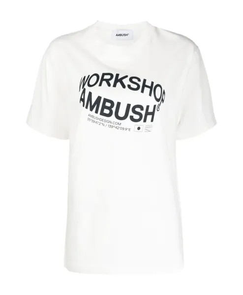 Футболка S из хлопка Ambush, белый