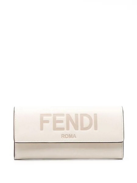 Fendi кошелек с тисненым логотипом