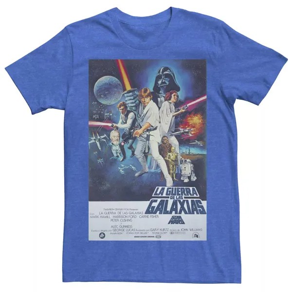 Мужская футболка с постером испанского фильма Star Wars
