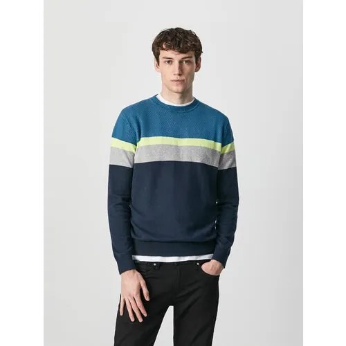 Джемпер для мужчин, Pepe Jeans London, модель: PM702185, цвет: синий, размер: L