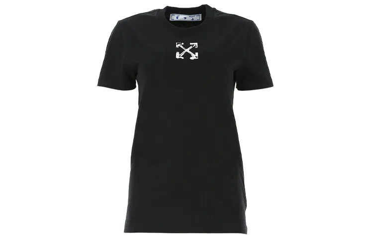 OFF-WHITE Женская футболка, цвет Black