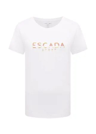 Хлопковая футболка Escada Sport
