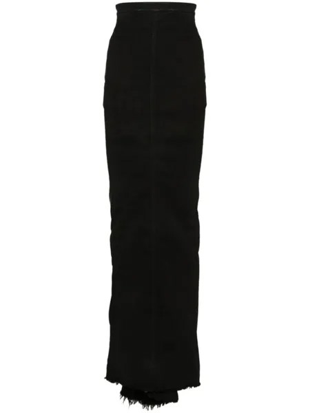 Юбка макси Dirt Pillar Rick Owens, черный