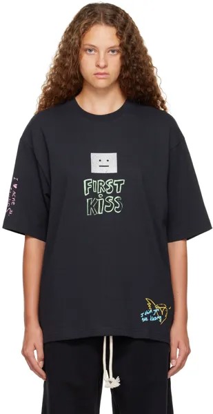 Черная футболка First Kiss Faded Acne Studios
