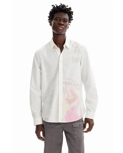 Простая рубашка с карманами Desigual, белый
