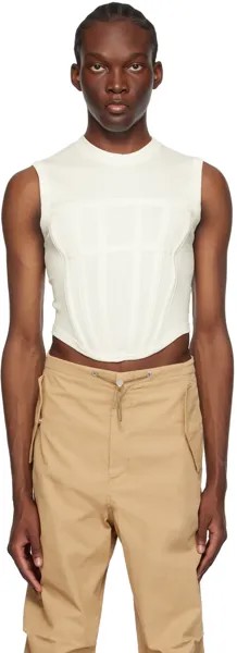 Белая майка с корсетом Dion Lee