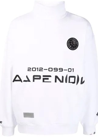 AAPE BY *A BATHING APE® толстовка с высоким воротником и логотипом