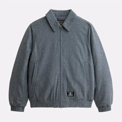 Бомбер ALPHA INDUSTRIES Wool Harrington Flight Jacket, размер XXL, серый
