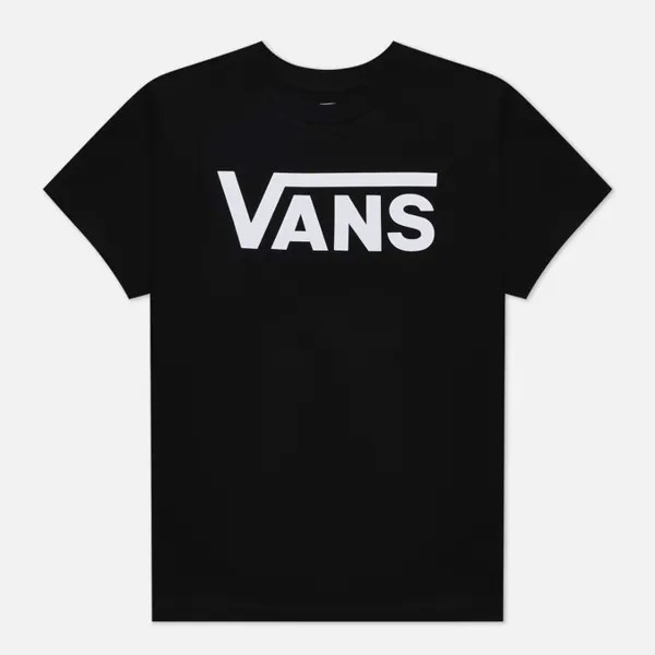 Женская футболка Vans Flying V Crew чёрный, Размер XS