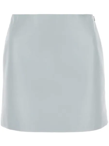 LOEWE кожаная мини-юбка, синий