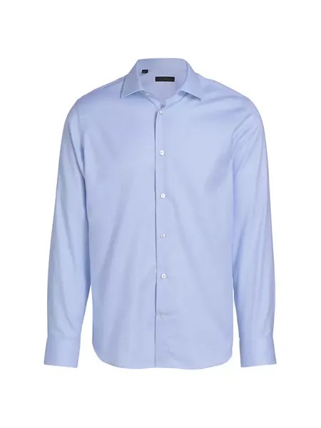 КОЛЛЕКЦИЯ Хлопковая рубашка на пуговицах спереди Saks Fifth Avenue, цвет blue glass