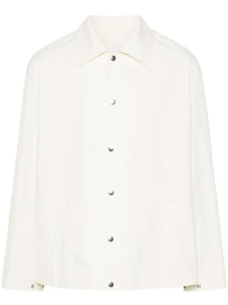 Jil Sander куртка с логотипом, нейтральный цвет