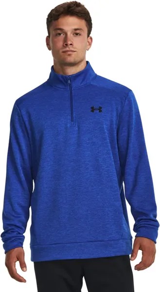Толстовка Armour Fleece Twist 1/4 Zip Under Armour, цвет Team Royal/Black