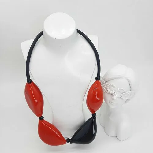 Колье PJ Murano, муранское стекло, стекло, черный