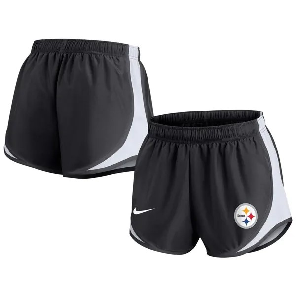 Женские черные шорты Nike Pittsburgh Steelers Tempo большого размера Nike