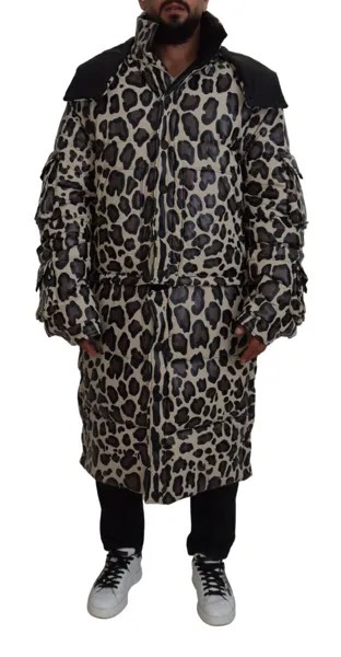 DOLCE - GABBANA Куртка Разноцветная Леопардовая Парка Зимнее Пальто IT54/US44/XL 2630usd