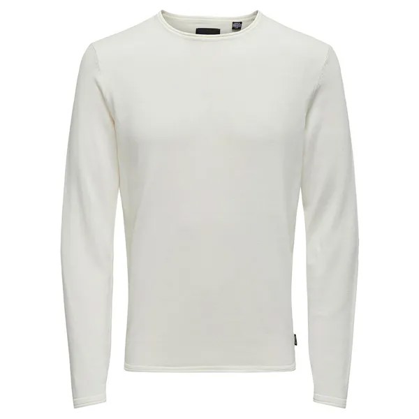 Свитер Only & Sons Garson 12 Crew Neck, белый