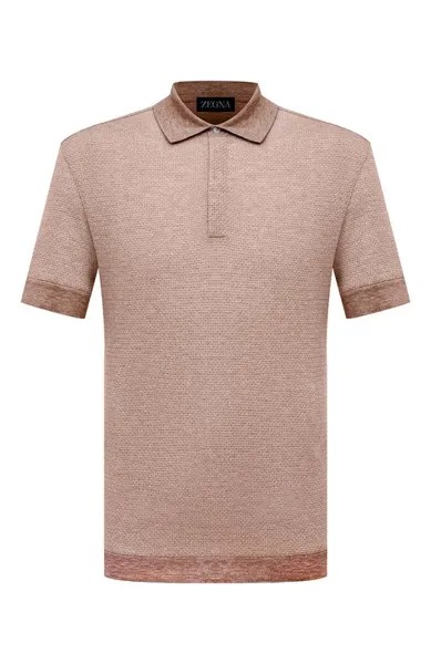 Поло из хлопка и льна Zegna