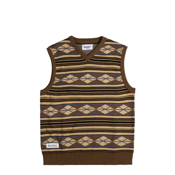 Жилет Wilson Knitted Vest Butter Goods, коричневый