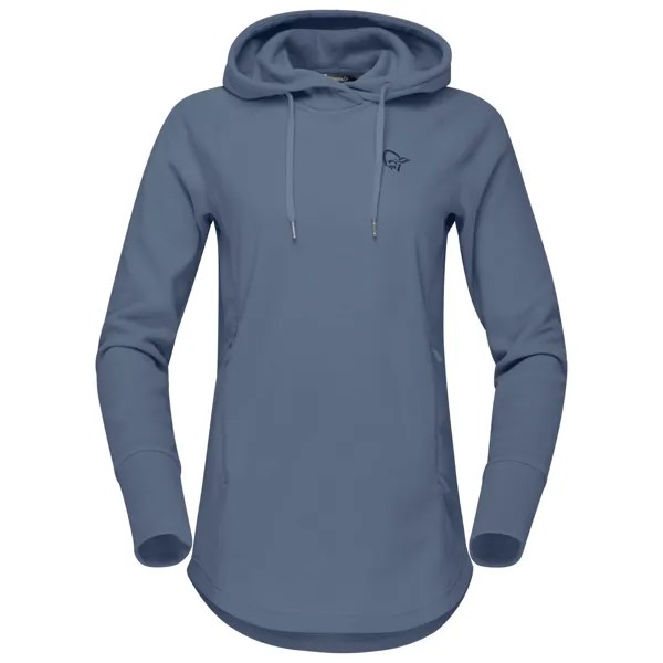Флисовый свитер Norrøna Women's Femund Warm2 Hood, цвет Vintage Indigo