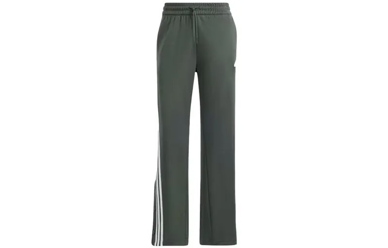 Трикотажные спортивные штаны женские зеленые Adidas