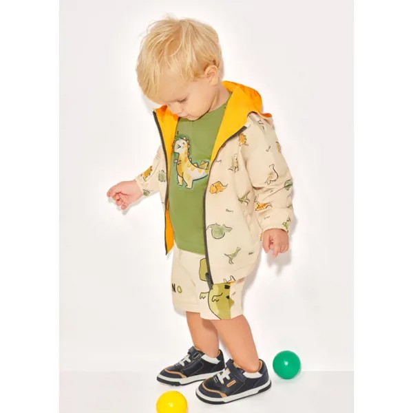 Mayoral Baby Куртка двусторонняя Динозавры 1428