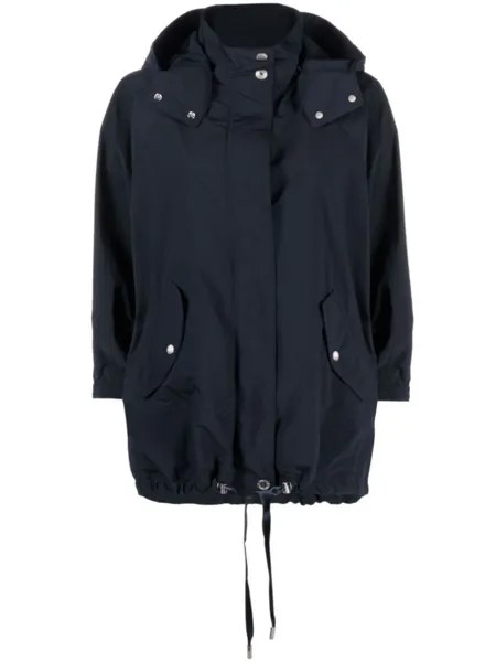 Woolrich парка с капюшоном и кулиской, синий