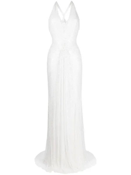 Платье Vilde с пайетками Jenny Packham, белый