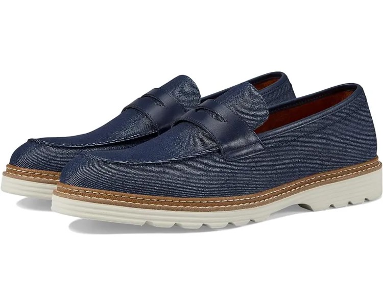 Лоферы Steve Madden Ewald, цвет Navy Fabric