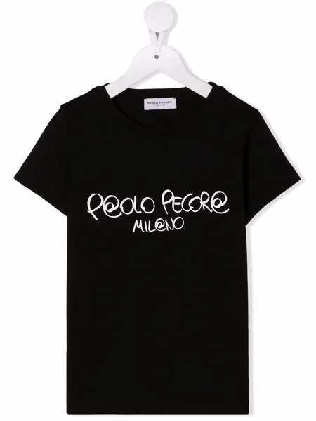 Paolo Pecora Kids футболка с логотипом