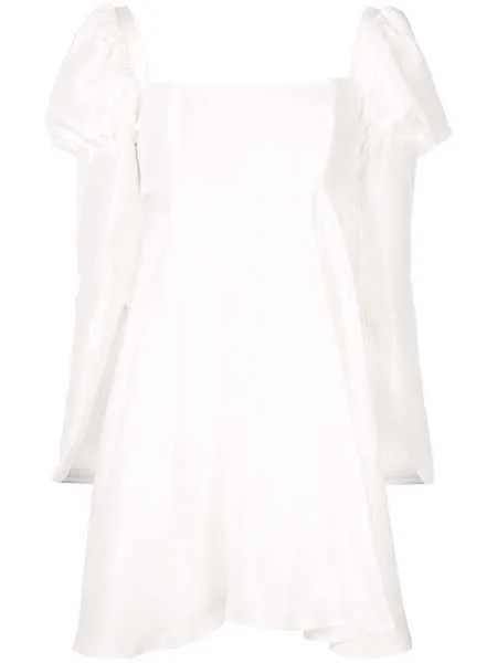 Macgraw расклешенное платье с объемными плечами