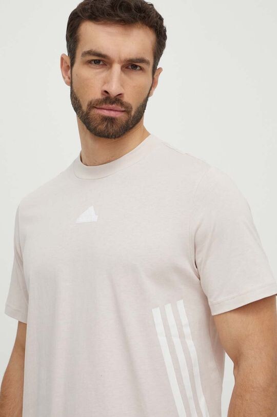 Хлопковая футболка adidas, роза