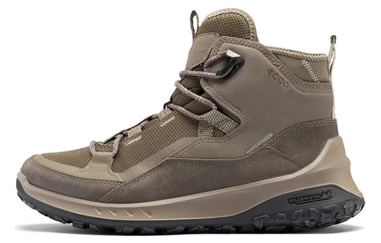 Кроссовки ecco Lifestyle Shoes Women's High-top Taupe, коричневый