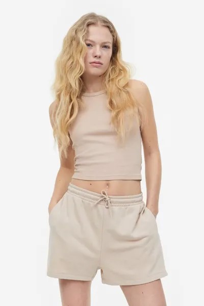Спортивные шорты H&M, светло-бежевый