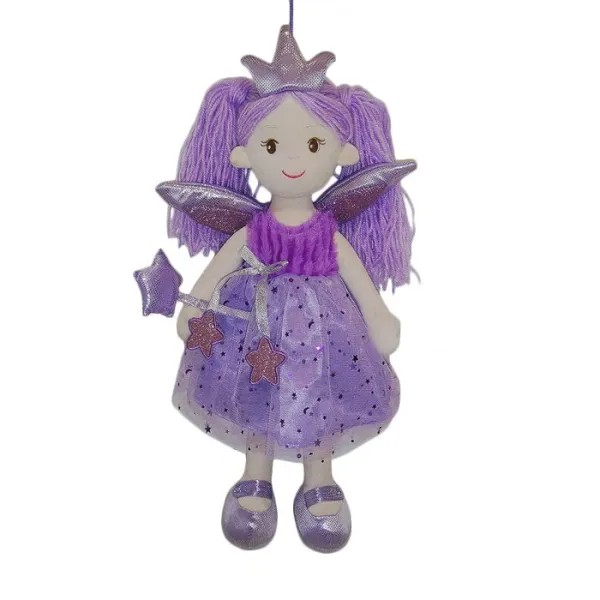 ABtoys Кукла Фея в фиолетовом платье 45 см