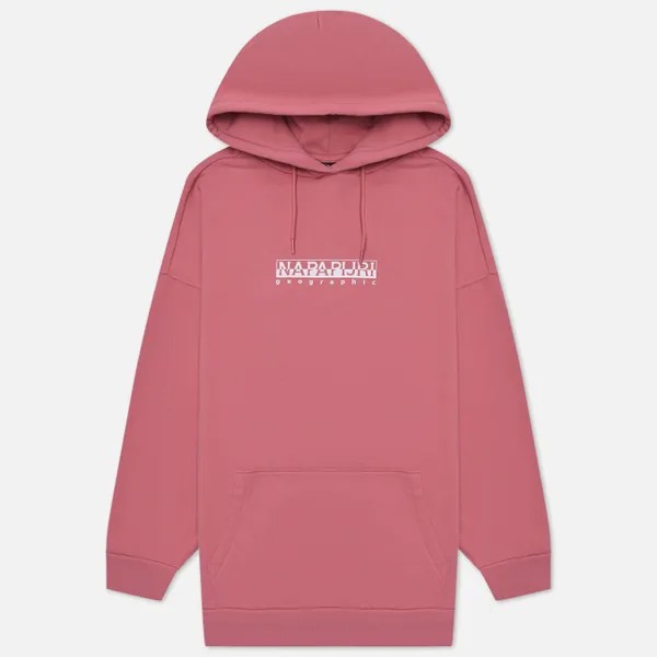 Женская толстовка Napapijri B-Box Hoodie 2 розовый, Размер XS