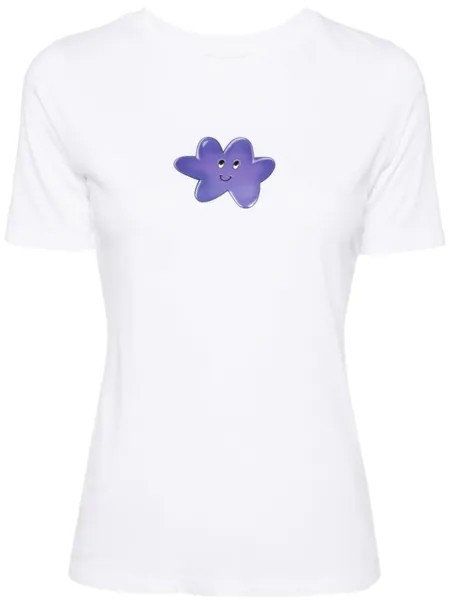 MM6 Maison Margiela футболка с графичным принтом, белый